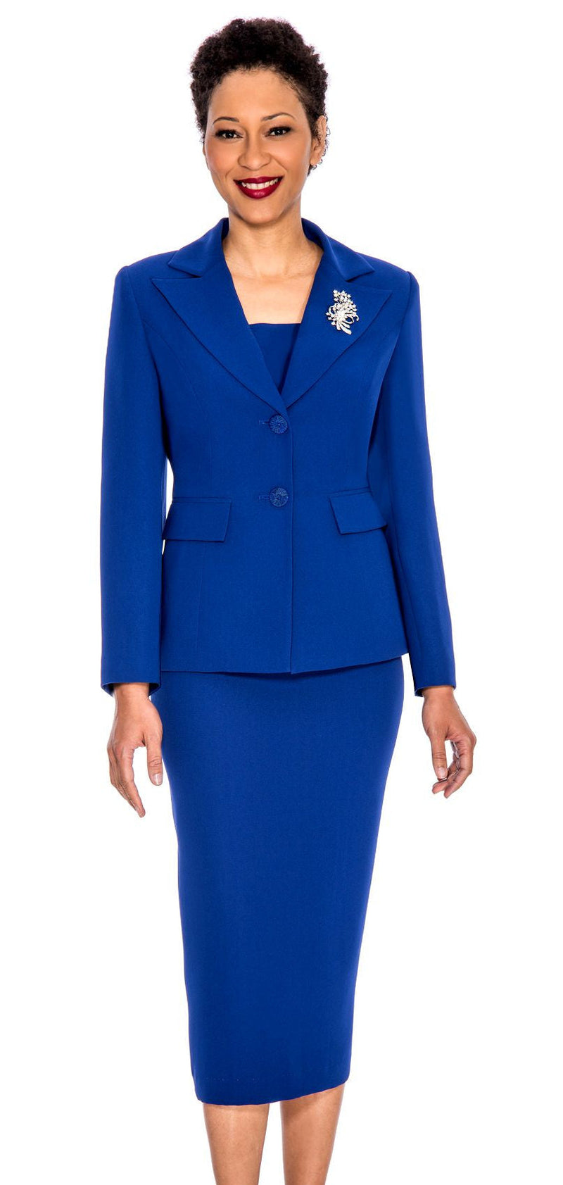 Giovanna Usher Suit 0710-Royal Blue - Church Suits For Less