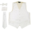 Men Vest Set-PV15- White Cream