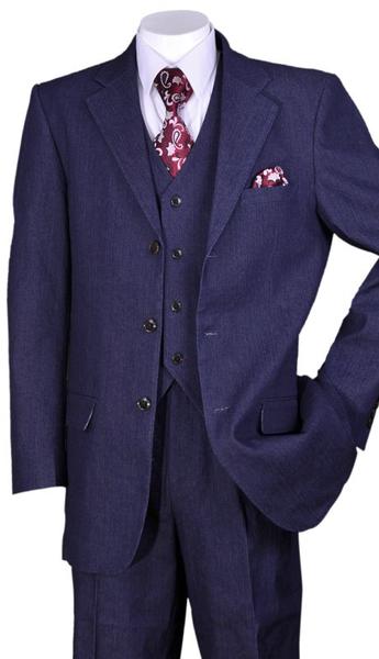 Milano Moda Suit 5287-Navy