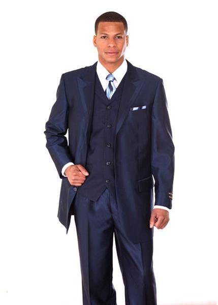 Milano Moda Men Suit 5807V-Navy