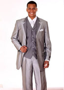 Milano Moda Men Suit 5807V-Silver