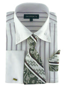 Men Dress Shirt AH601-White