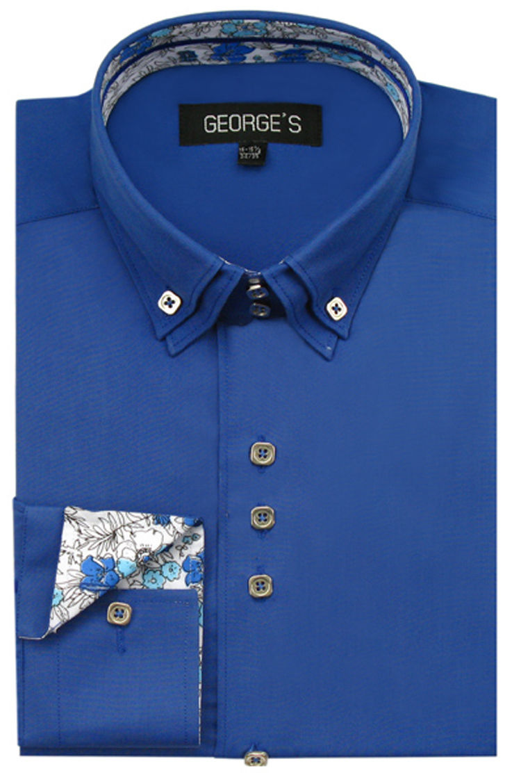 Men Shirt AH610-Royal Blue