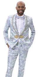 EJ Samuel Slim Fit Fasion Suit JP118 - Church Suits For Less