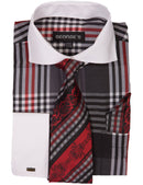 Men Dress Shirt AH626-Black