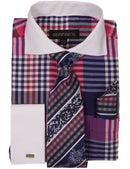 Men Dress Shirt AH626-Navy