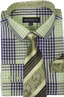 Men Dress Shirt AH627-Lime