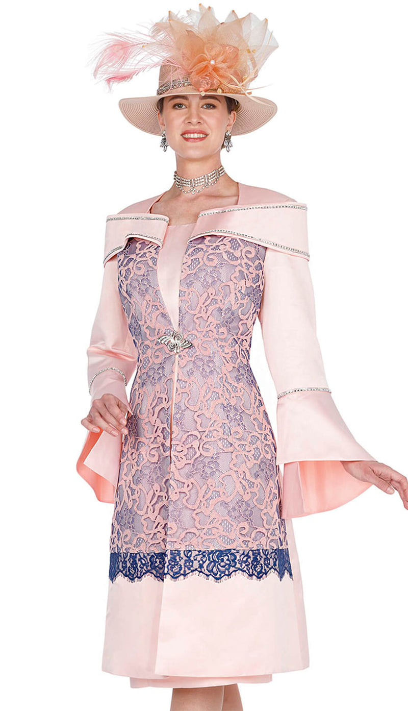 Aussie Austine  Church Dress 5868-Pink - Church Suits For Less