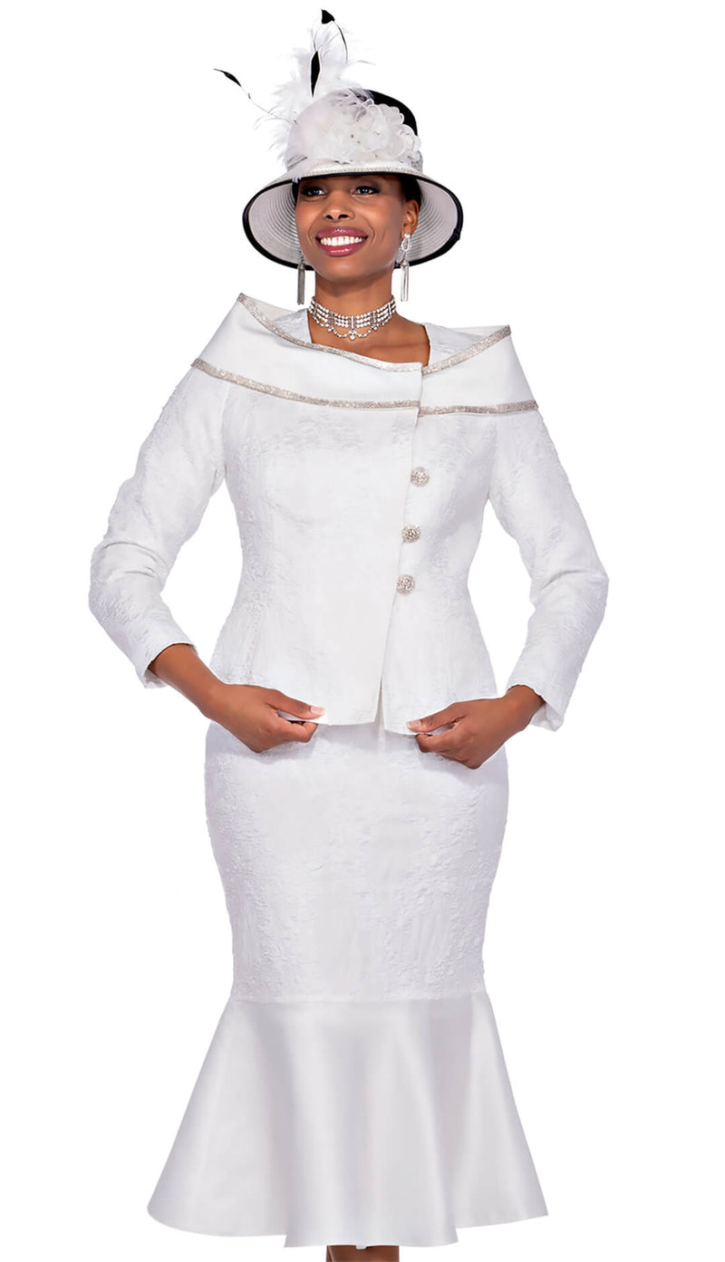 Aussie Austine Church Suit 5867C-Off-White - Church Suits For Less
