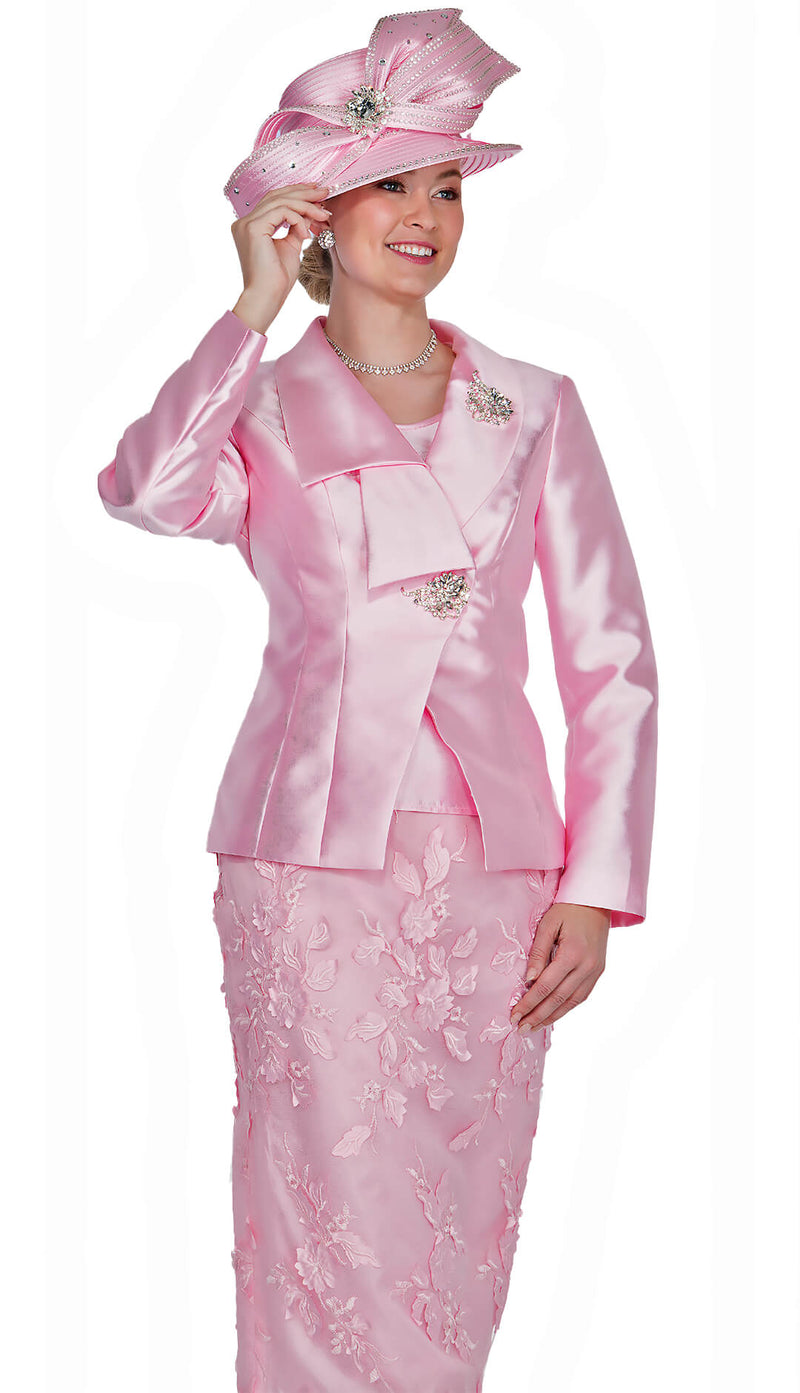 Aussie Austine Church Suit 5853-Pink - Church Suits For Less