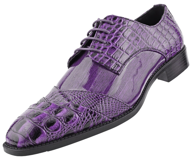 Formal Shoes Alligator Shoes For Men Fennix Frank Men's Purple