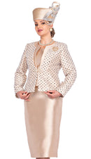 Champagne Italy Church Suit 5903C-Beige