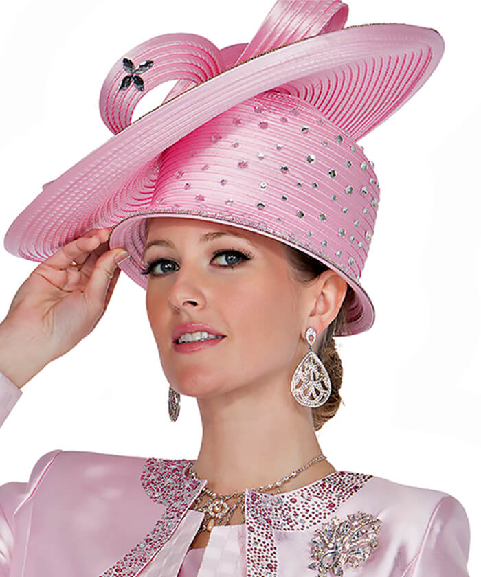 Champagne Italy Church Hat 6005 - Church Suits For Less