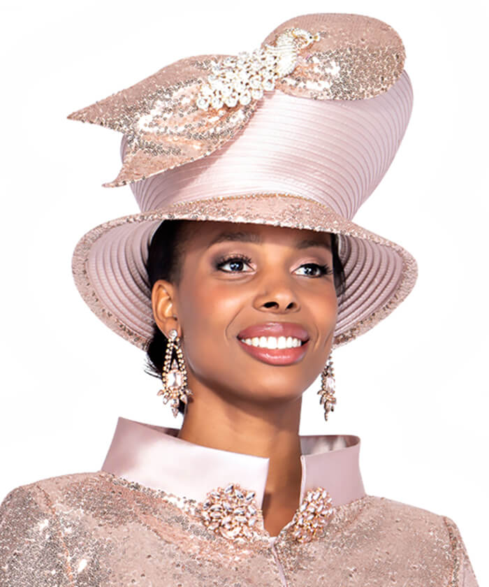Champagne Italy Church Hat 5919 - Church Suits For Less