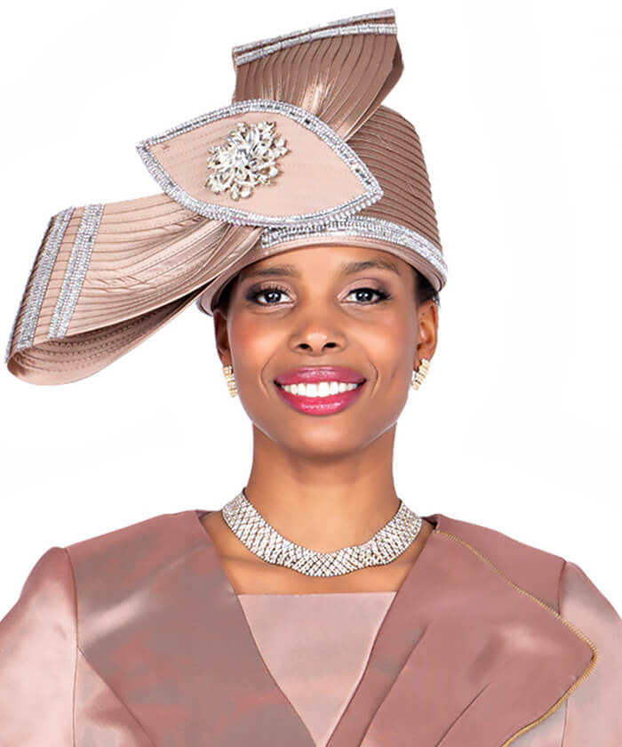 Champagne Italy Church Hat 5923 - Church Suits For Less