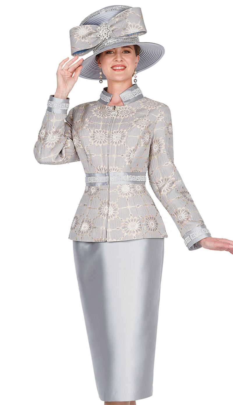 Champagne Italy Church Suit 5811 - Church Suits For Less
