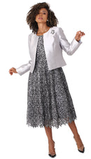 Tally Taylor Church Dress 4805-Silver