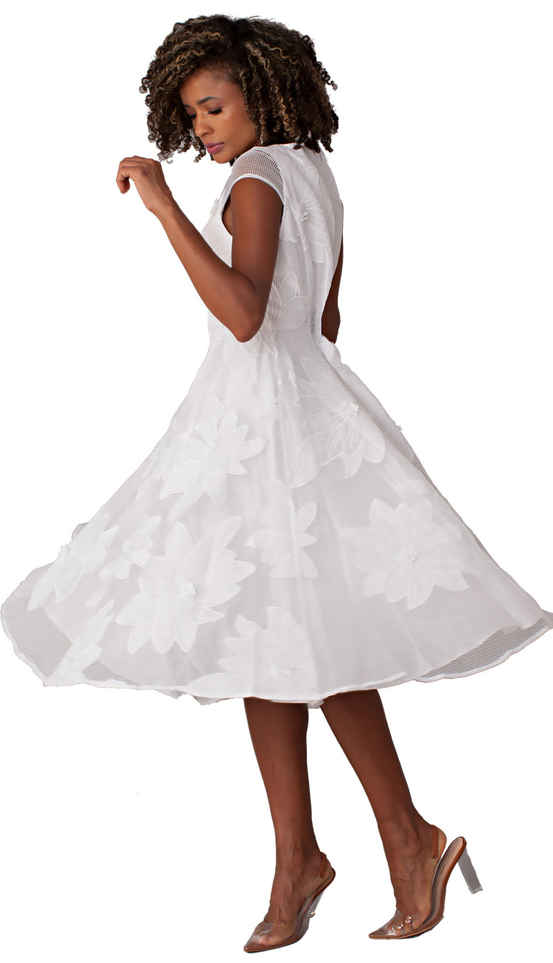 Tally Taylor Church Dress 4806-White