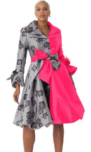 Chancele Church Dress 9709-Fuchsia - Church Suits For Less