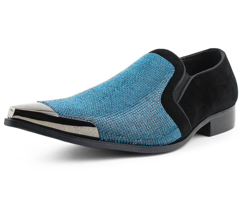 Men Dress Shoes-DezzyC-turquoise Men Dress Shoes-DezzyC-turquoise