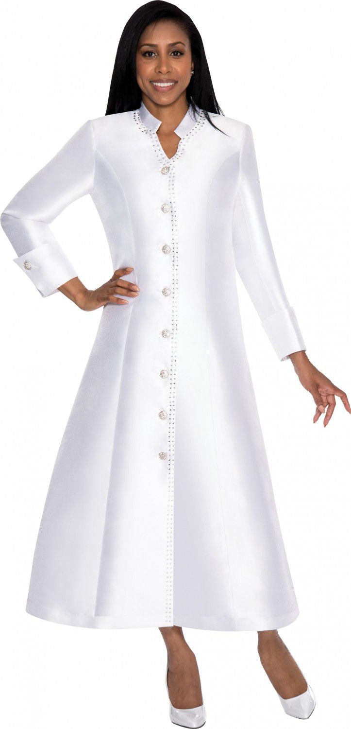 Nubiano Dress 5881-White - Church Suits For Less
