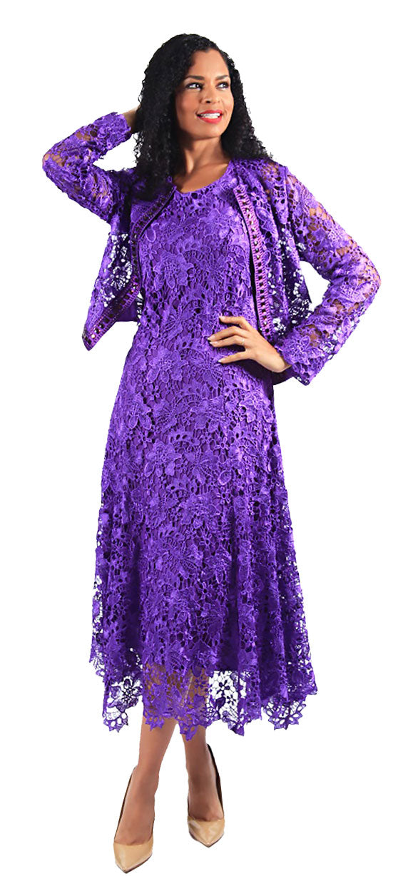 Diana Church Dress 8190-Purple