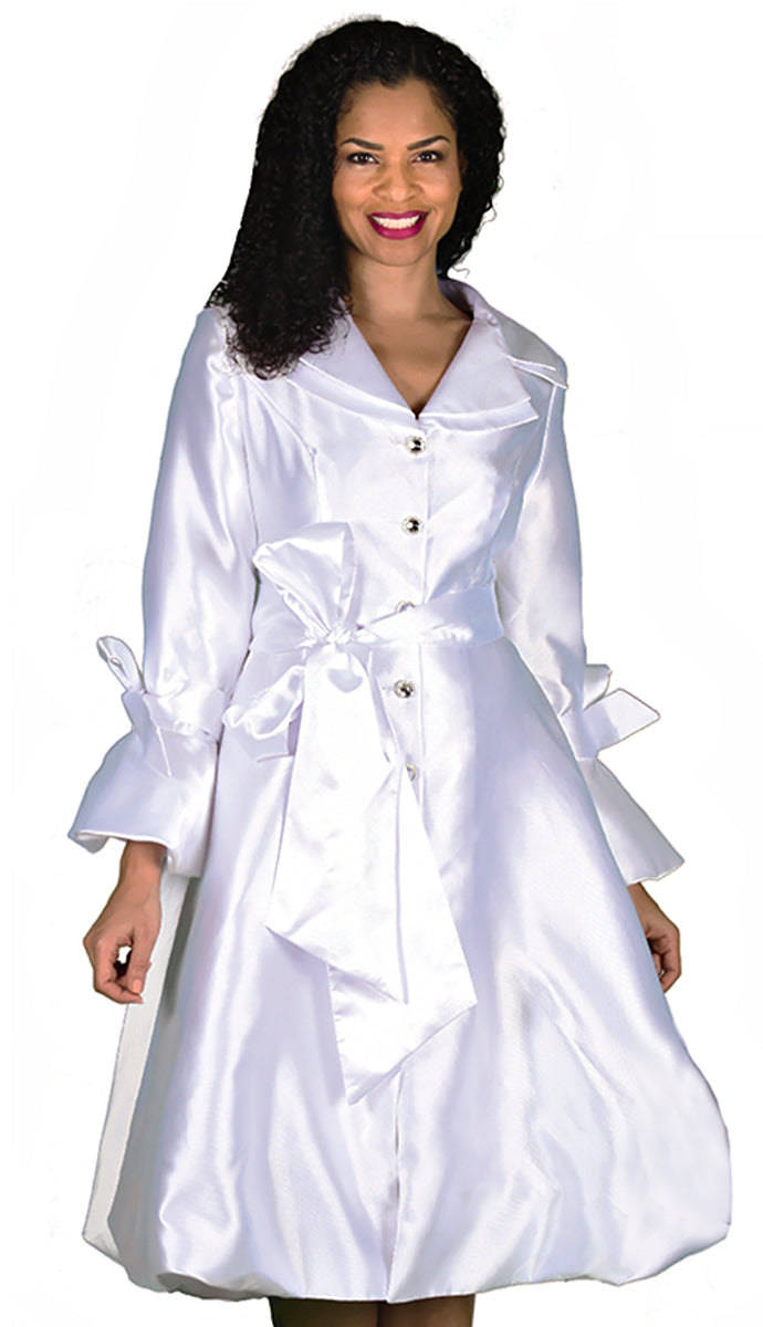 Diana Couture Church  Dress 8222-White