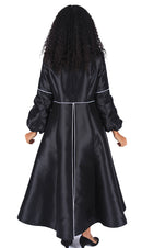 Diana Church Robe 8601-Black/White - Church Suits For Less