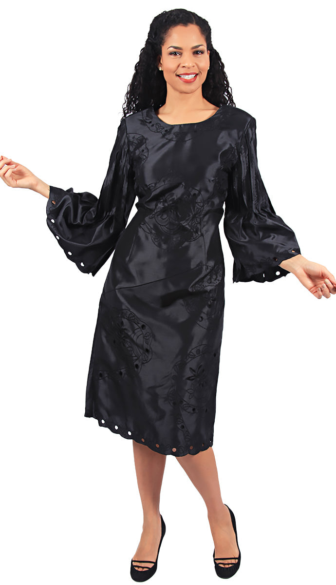 Diana Couture Church Dress 8239S-Black