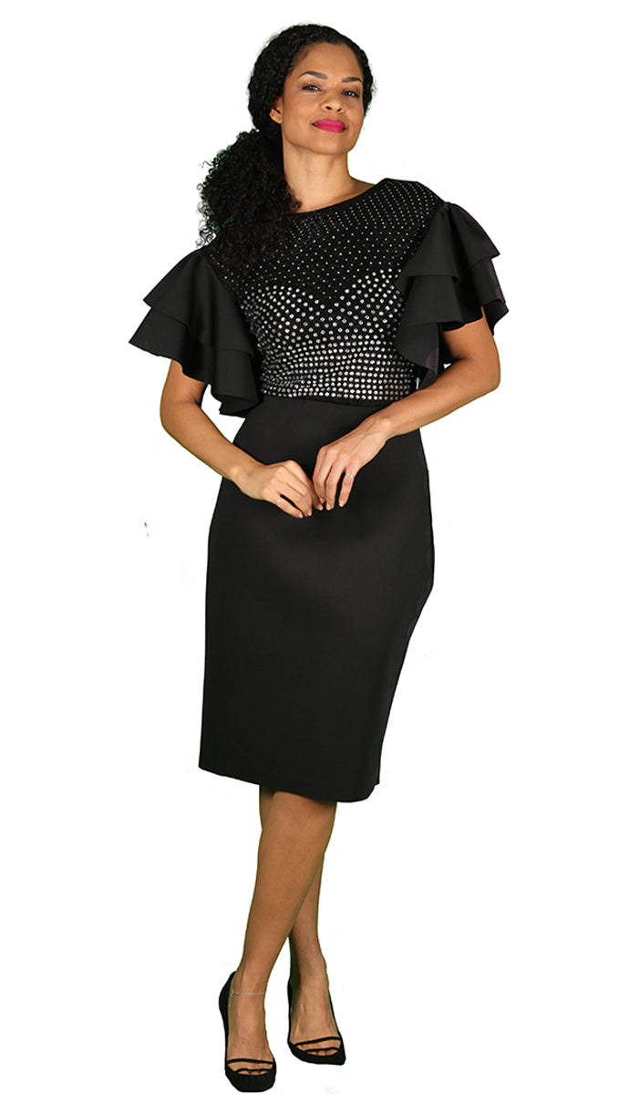 Diana Couture Dress 8535-Black