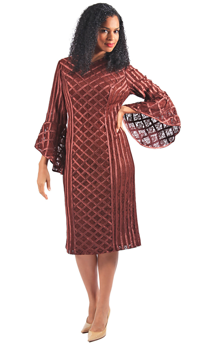 Diana Couture Dress 8566-Brown