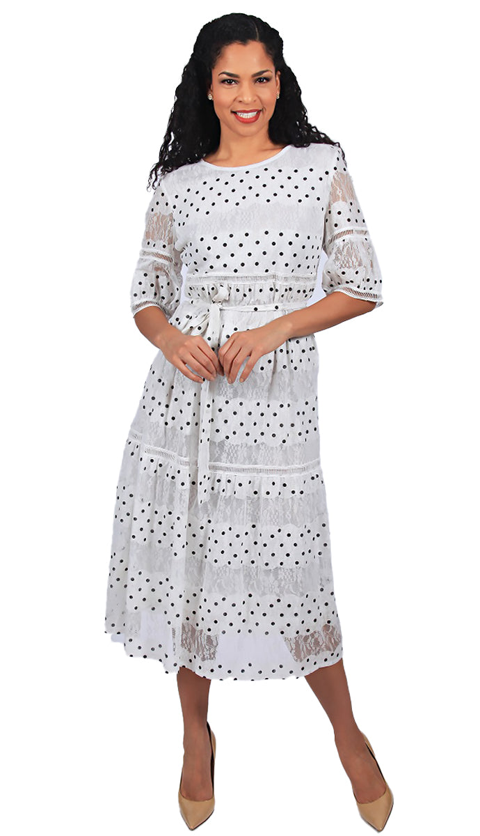 Diana Couture Dress 8606-White/Black