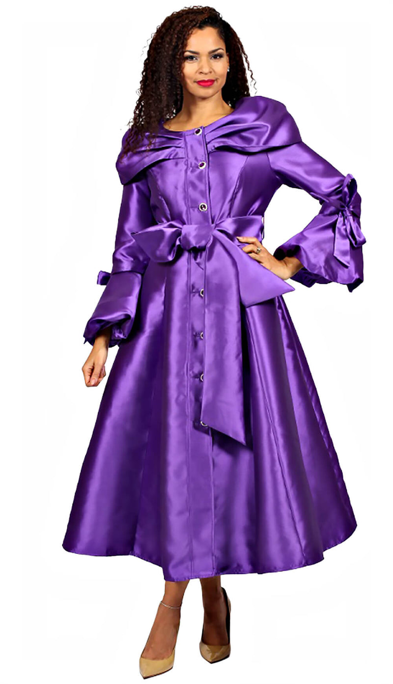 Diana Church Robe 8707-Purple
