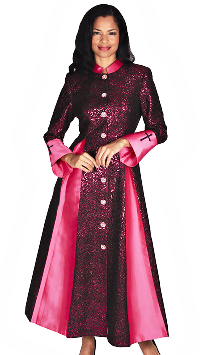 Diana Church Robe 8599-Rose Red - Church Suits For Less