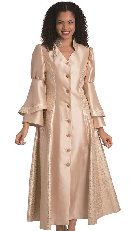 Diana Women Robe 8147-Gold - Church Suits For Less