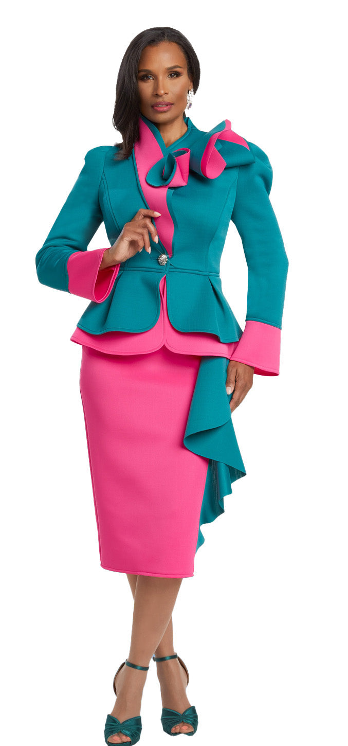 Donna Vinci Skirt Suit 12032 - Church Suits For Less