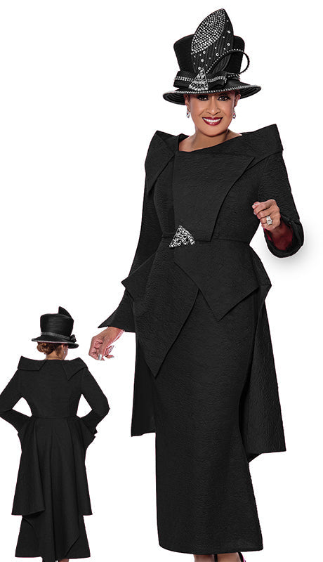 Dorinda Clark Cole Church Suit 4212-Black - Church Suits For Less