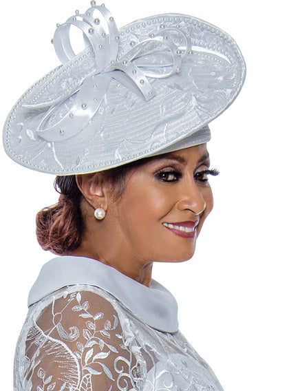 Dorinda Clark Cole Church Hat 4871-White - Church Suits For Less