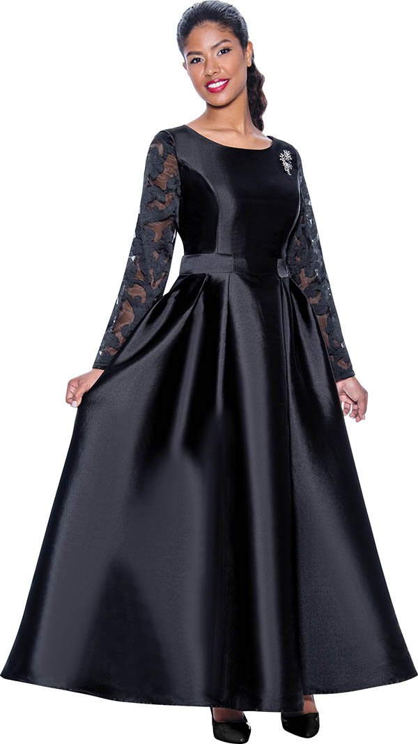 Church Dress By Nubiano 1471C-Black - Church Suits For Less