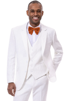EJ Samuel Modern Fit Suit M2763 - White - Church Suits For Less