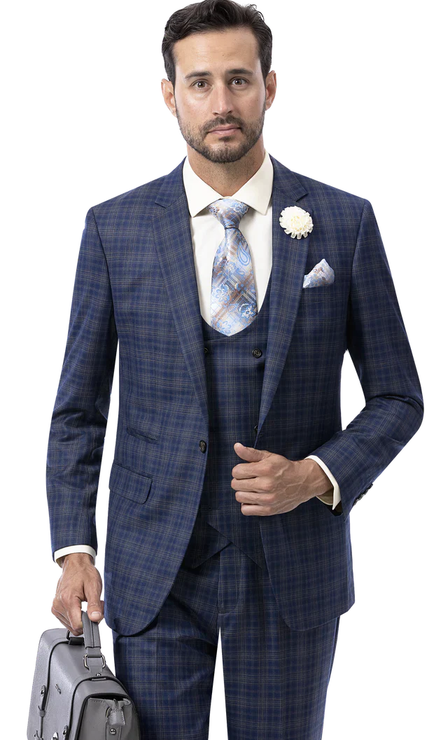 EJ Samuel Modern Fit Suit M2780 - Church Suits For Less