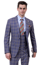 EJ Samuel Modern Fit Suit Suit M2764 - Church Suits For Less