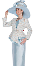Elite Champagne Church Suit 6053 - Church Suits For Less