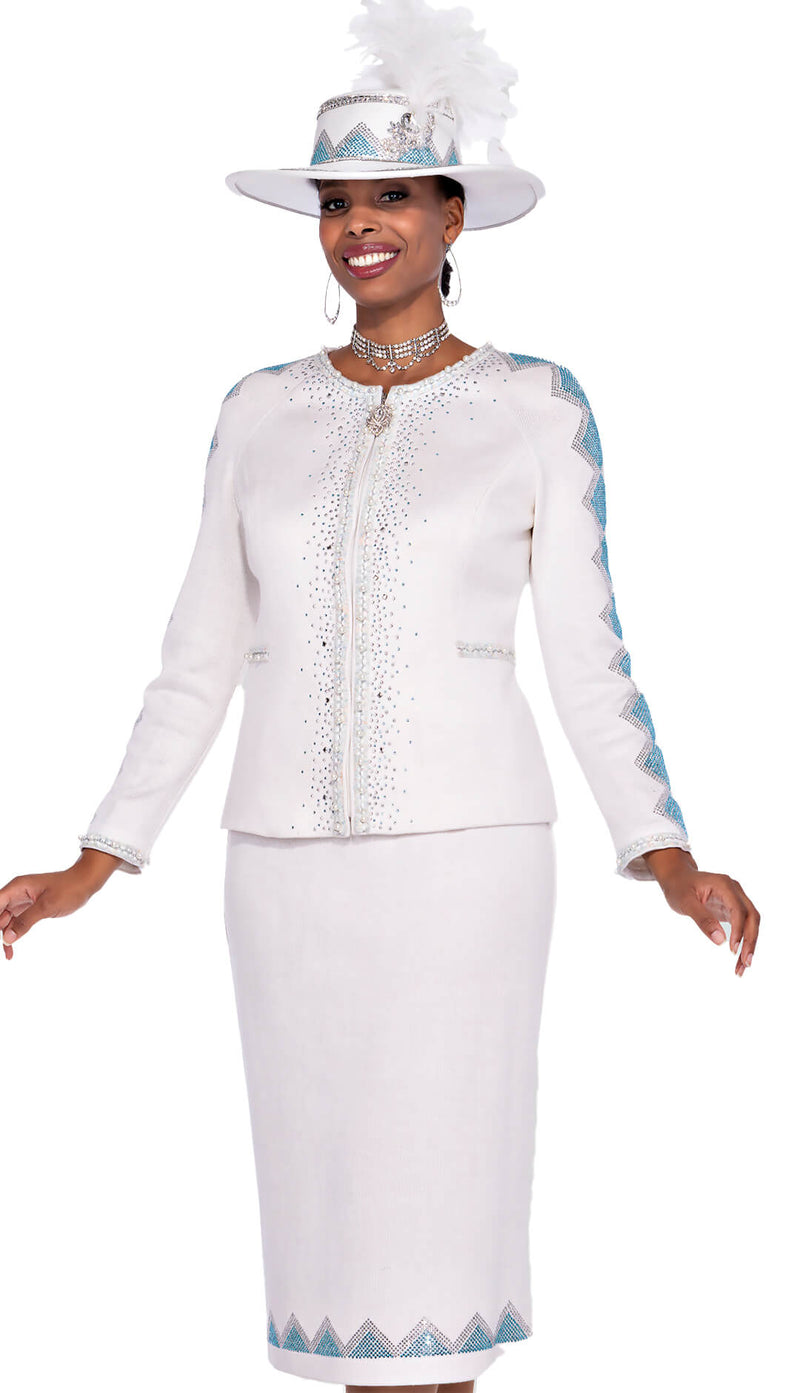 Champagne Italy Church Suit 5962 - Church Suits For Less