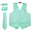 Men Vest Set-PV15-Green White