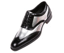 Men Dress Shoes-211-Silver - Church Suits For Less