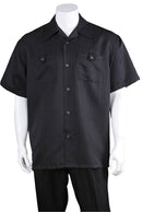 Fortino Landi Walking Set M2963-Black - Church Suits For Less