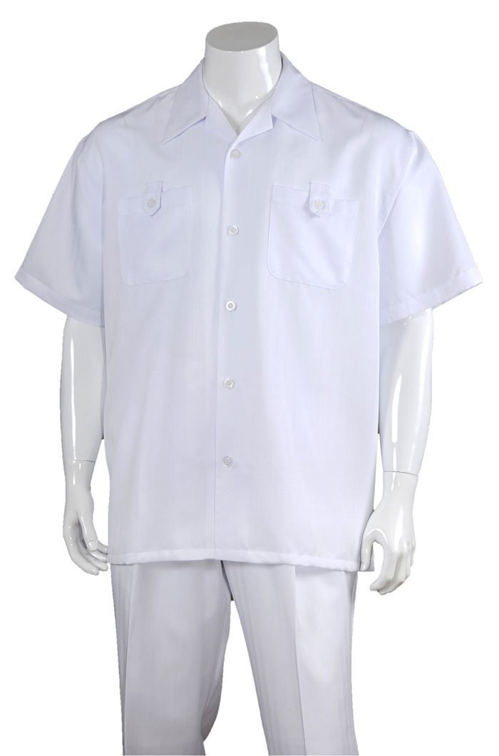 Fortino Landi Walking Set M2963-White - Church Suits For Less
