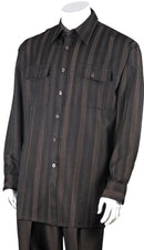 Fortino Landi Walking Set M2761-Brown - Church Suits For Less
