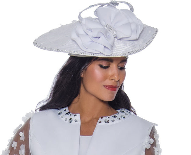 GMI Church Hat 9673-White - Church Suits For Less